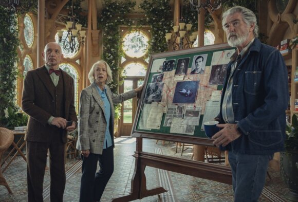Ben Kingsley, Helen Mirren and Pierce Brosnan