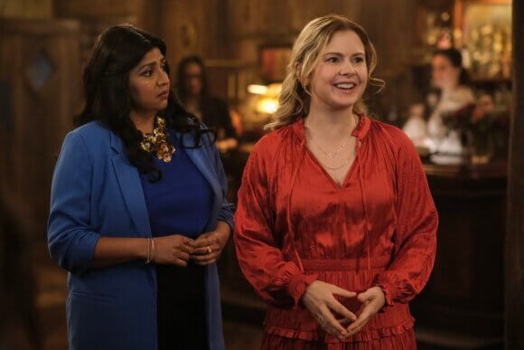 Punam Patel and Rose McIver