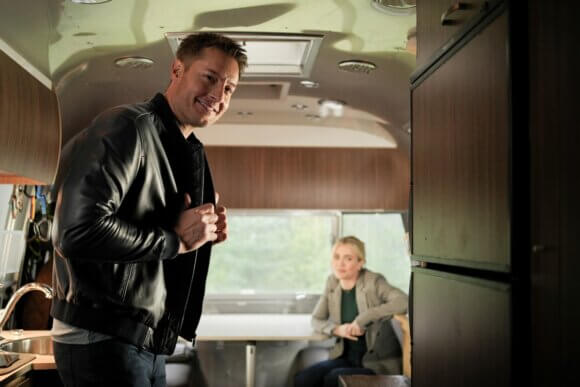 Tracker Season 2 Episode 19 Justin Hartley and Melissa Roxburgh