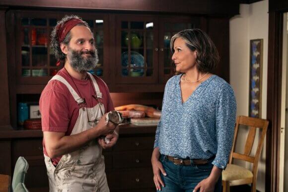 Jason Mantzoukas and Constance Marie