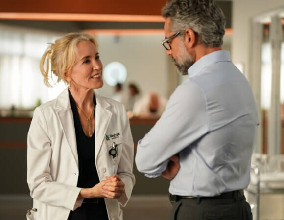 Felicity Huffman and Omar Metwally