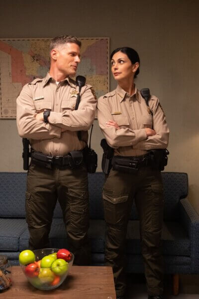 Matt Lauria and Morena Baccarin