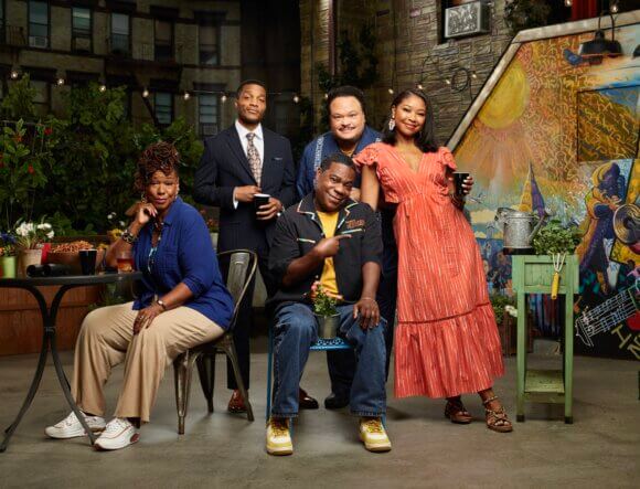 Kecia Lewis and Tracy Morgan