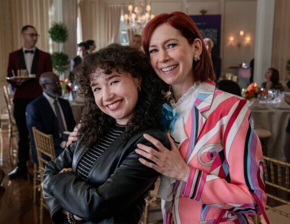 Sarah Steele and Carrie Preston