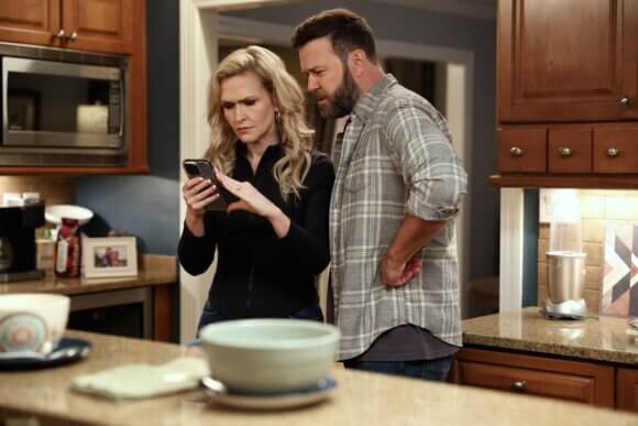 Jenn Lyon and Taran Killam