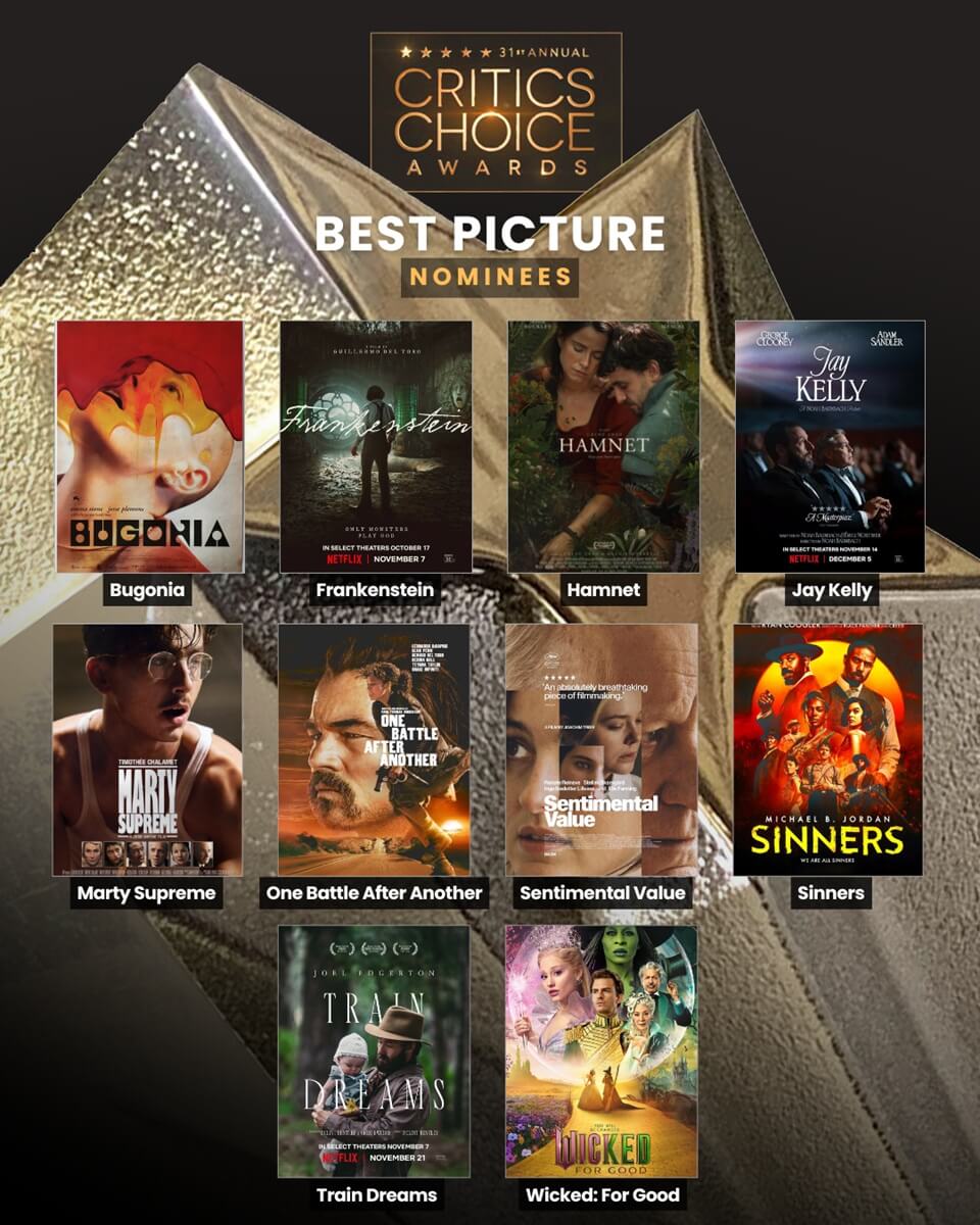 Critics Choice Awards 2026 Nominees Full List