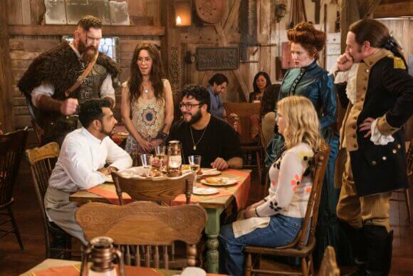 Utkarsh Ambudkar and Rose McIver