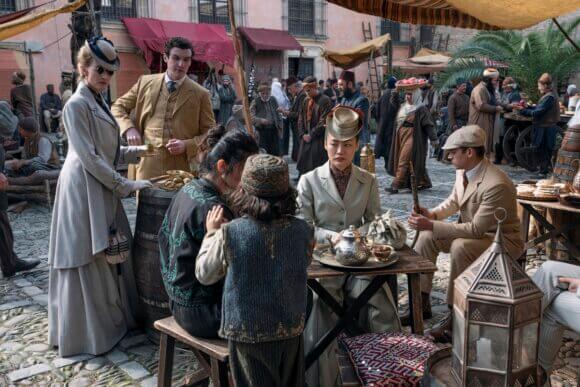 Hero Fiennes Tiffin, Dónal Finn, Zine Tseng and Natascha McElhone