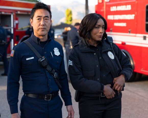 Kenneth Choi and Angela Bassett