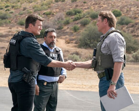 Nathan Fillion and Felix Solis