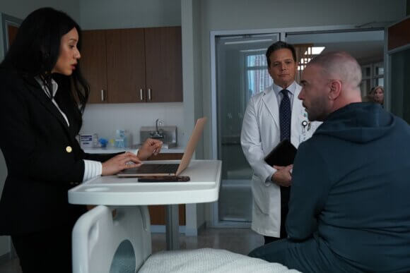 Elena Juatco, Scott Wolf and Alan Van Sprang