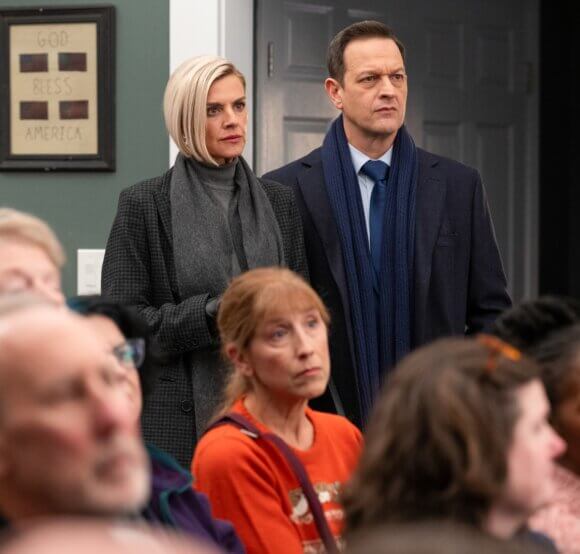 Eliza Coup and Josh Charles