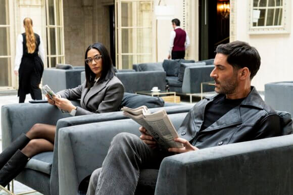 Natalee Linez and Tom Ellis in episode 8