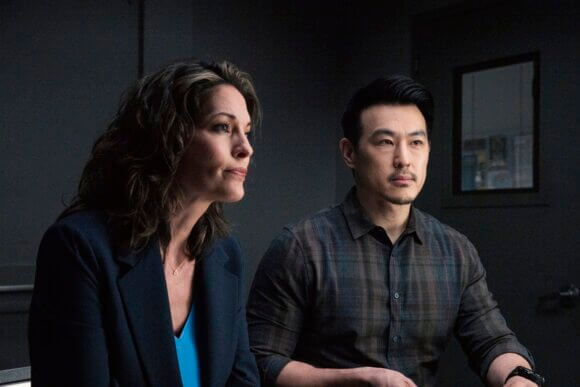 Alana De La Garza and James Chen
