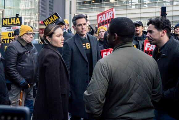 Juliana Aidén Martinez as Eva Ramos and John Boyd as Special Agent Stuart Scola