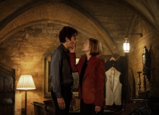 Ladies First Trailer: Sacha Baron Cohen and Rosamund Pike Star in Gender-Swapped Comedy Ladies First Sacha Baron Cohen and Rosamund Pike