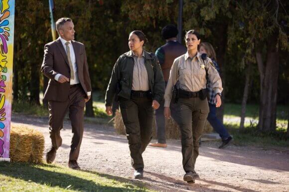 Sean Bell, Michele Weaver, and Morena Baccarin