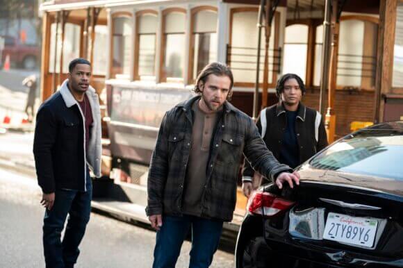 Jordan Calloway, Max Thieriot and Jules Latimer