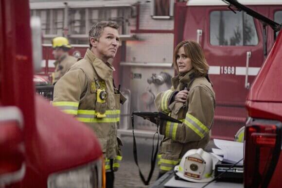 Shawn Hatosy and Diane Farr