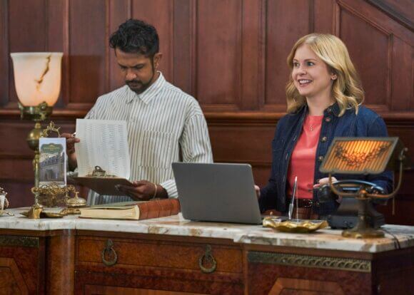 Utkarsh Ambudkar and Rose McIver