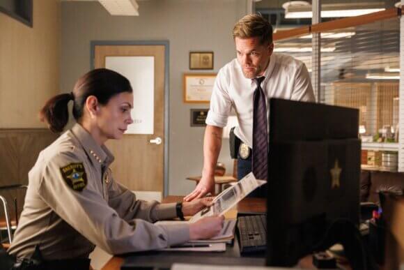 Morena Baccarin and Wes Chatman