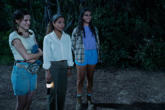 Fina Strazza, Antonia Thomas and Geraldine Viswanathan