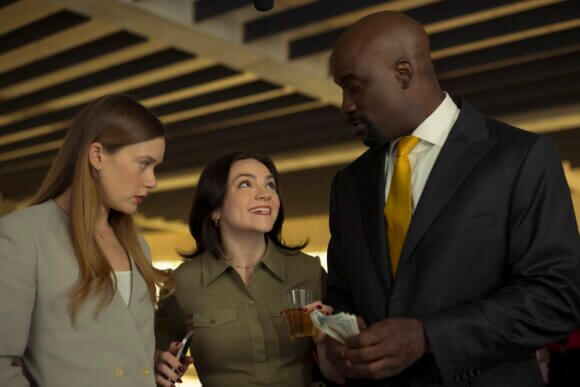 Rachel Keller, Ella Stiller and Mike Colter