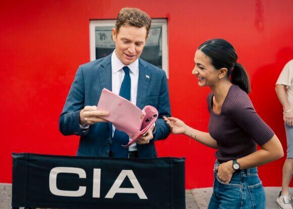 Nick Gehlfuss as Special Agent Bill Goodman and Natalee Linez as CIA Analyst Gina Gosian
