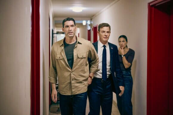 Tom Ellis as CIA Case Officer Colin Glass, Nick Gehlfuss as Special Agent Bill Goodman