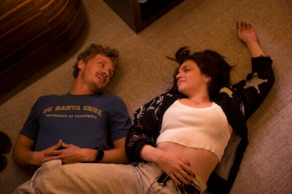 Ben Cook as A.J. Cutter and Ella Stiller as Christy Palladino in episode 4