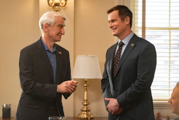 Sam Waterston and Peter Krause in episode 5