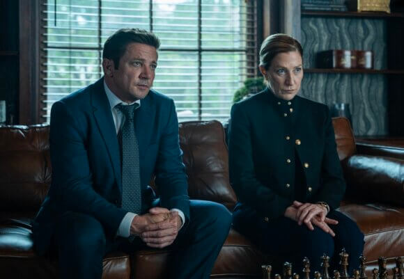 Jeremy Renner and Edie Falco in season 5