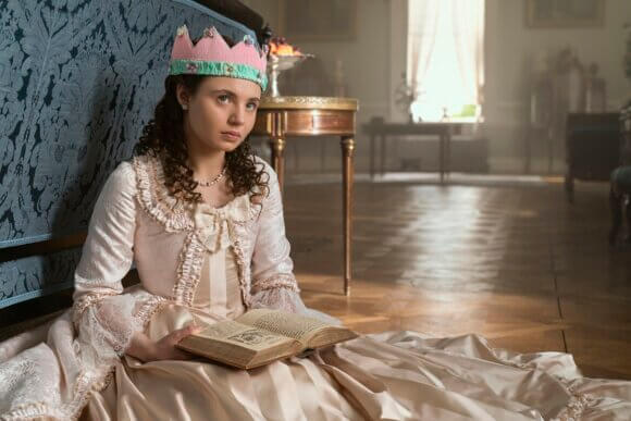 Connie Jenkins-Greig as young Violet in Queen Charlotte